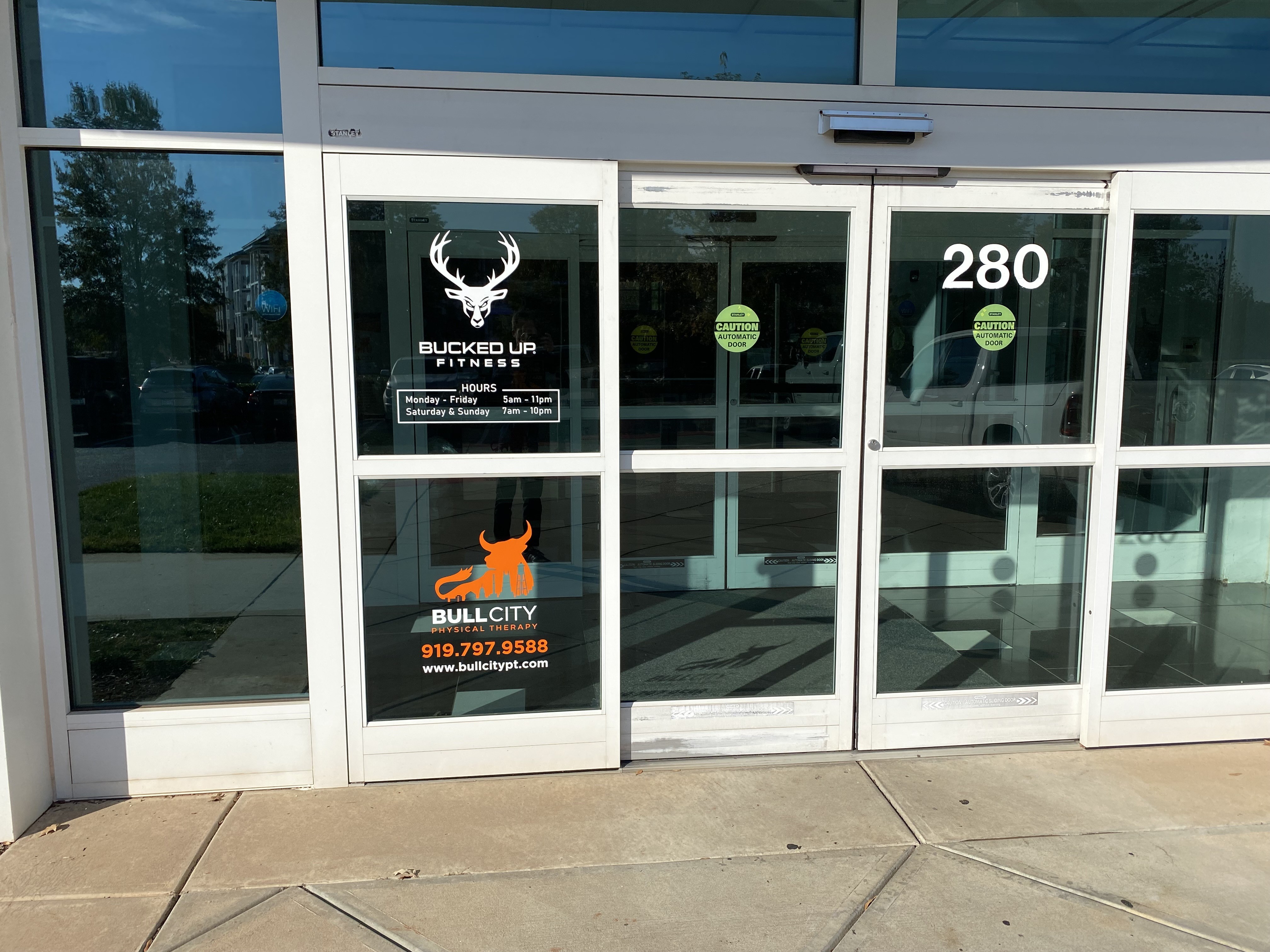 bull city pt cary location door