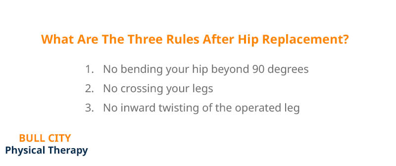 What Are The Three Rules After Hip Replacement?