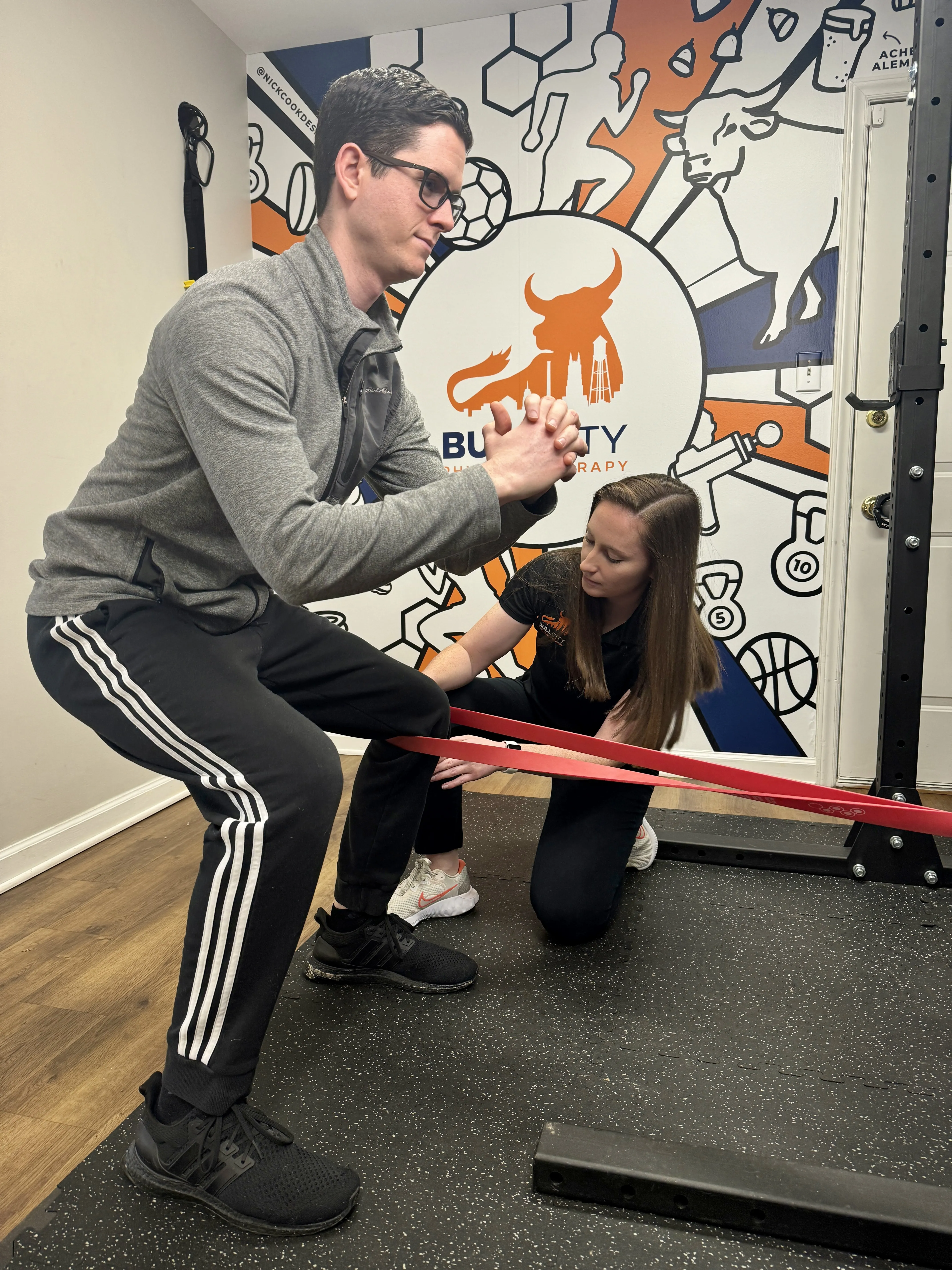squats with bands