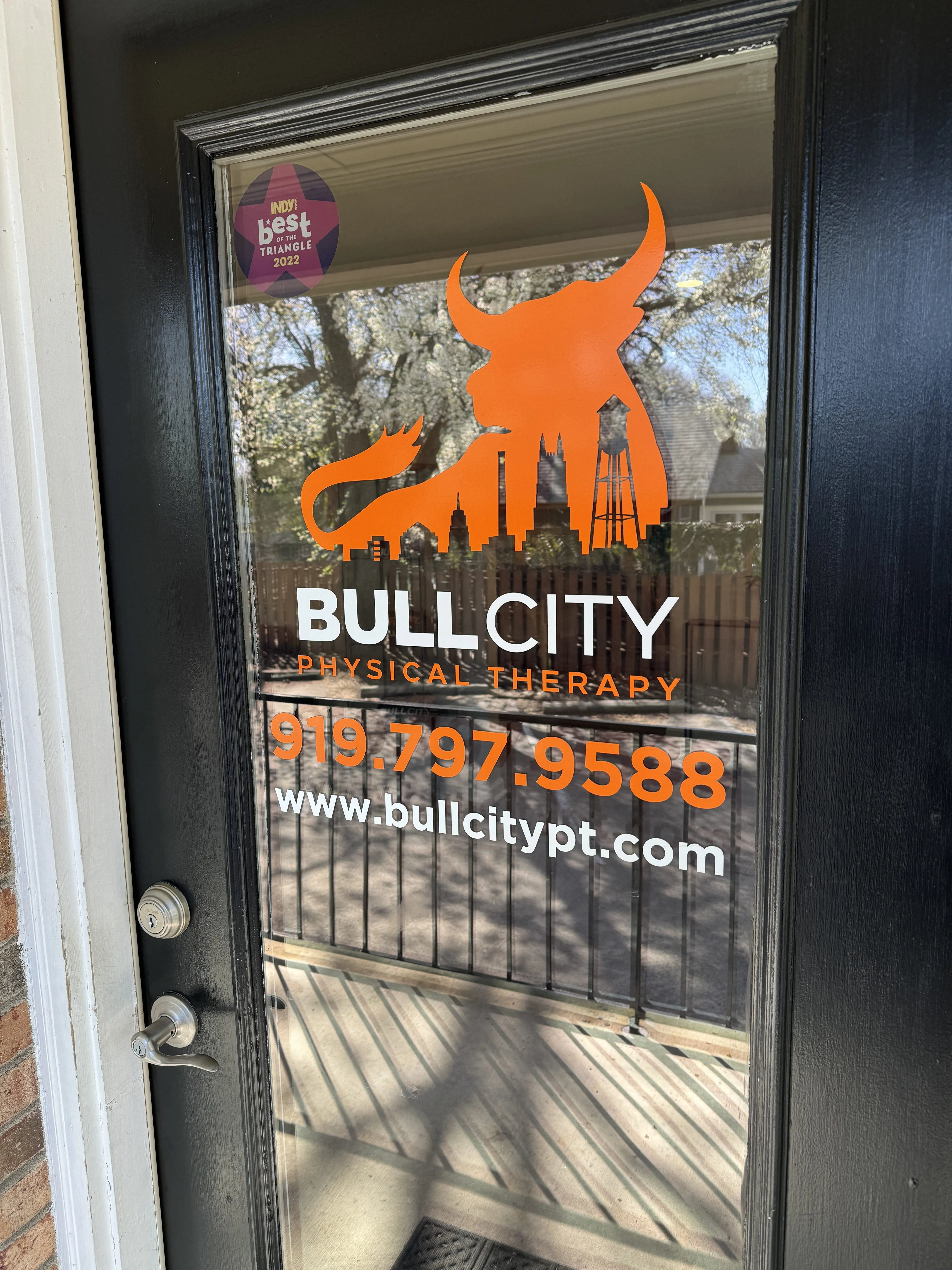 bull city pt door